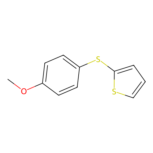 1-Methoxy-4-(2-thienylthio)benzene structure