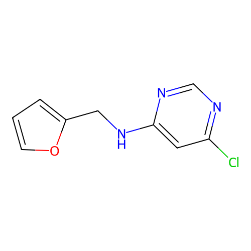 6-chloro-N-(furan-2-ylmethyl)pyrimidin-4-amine structure