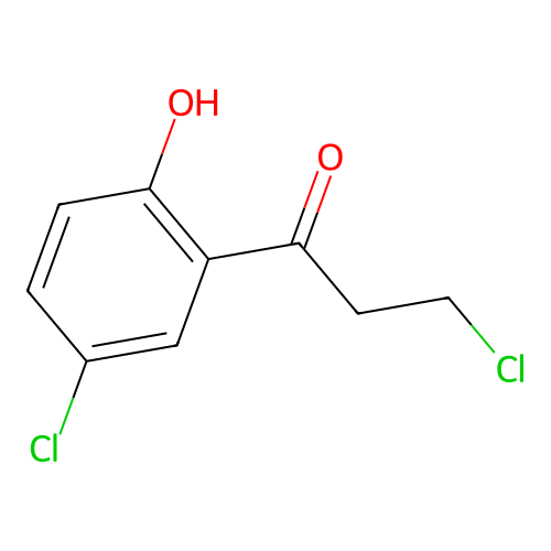 3-Chloro-1-(5-chloro-2-hydroxyphenyl)propan-1-one structure
