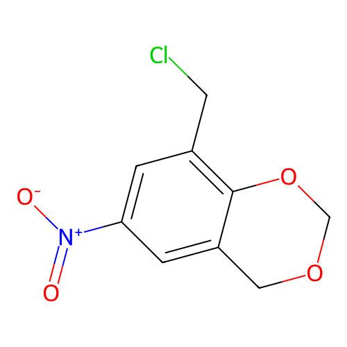 8-(Chloromethyl)-6-nitro-2,4-dihydro-1,3-benzodioxine structure