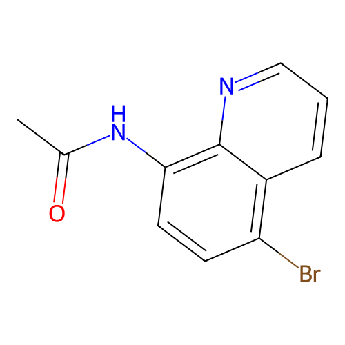 N-(5-bromo-8-quinolinyl)acetamide structure