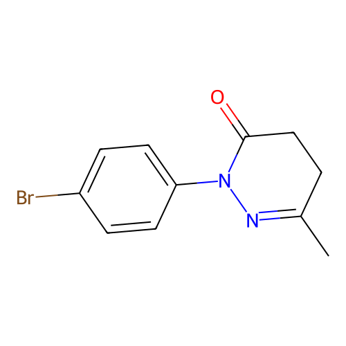2-(4-bromophenyl)-6-methyl-4,5-dihydropyridazin-3(2H)-one structure