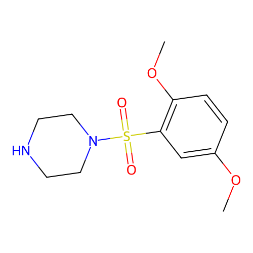 1-(2,5-Dimethoxybenzenesulfonyl)piperazine structure