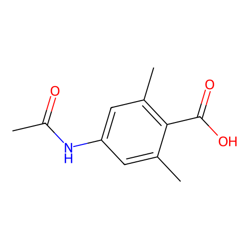 4-乙酰氨基-2,6-二甲基苯甲酸 structure