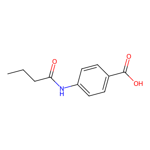 4-(Butyrylamino)benzoic acid structure