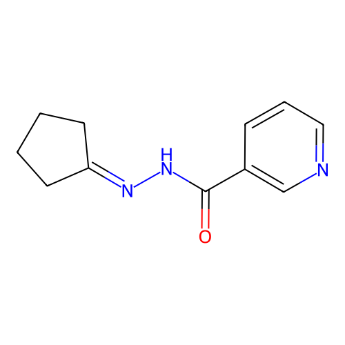 N'-cyclopentylidenenicotinohydrazide structure