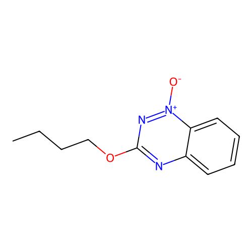 3-Butoxy-1-oxido-1,2,4-benzotriazin-1-ium structure