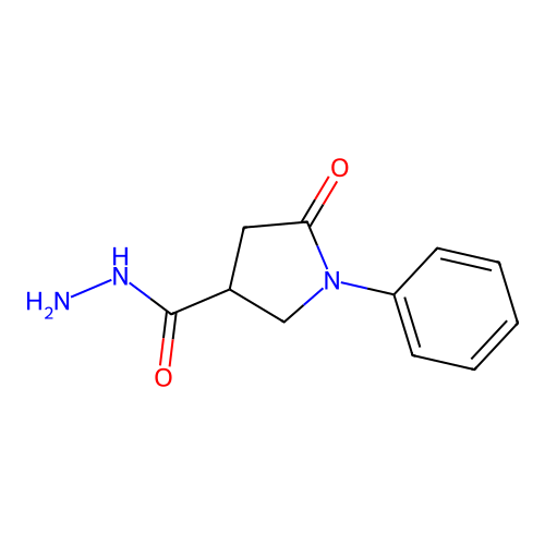 5-Oxo-1-phenylpyrrolidine-3-carbohydrazide structure