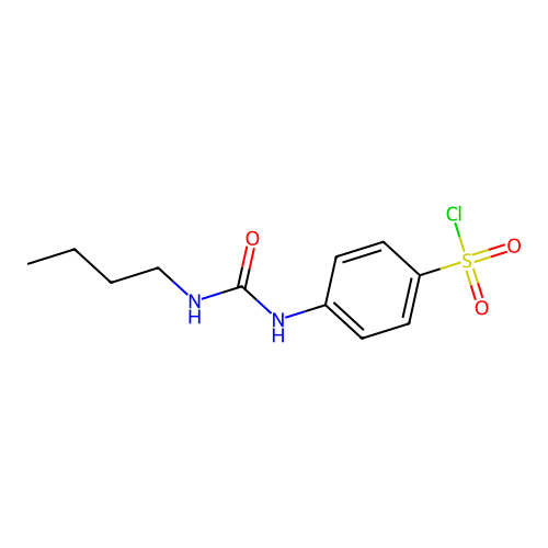 4-(3-Butyl-ureido)-benzenesulfonyl chloride structure