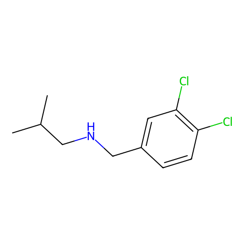 [(3,4-Dichlorophenyl)methyl](2-methylpropyl)amine structure