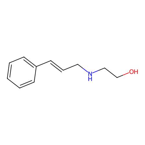 2-(3-Phenylprop-2-enylamino)ethanol structure