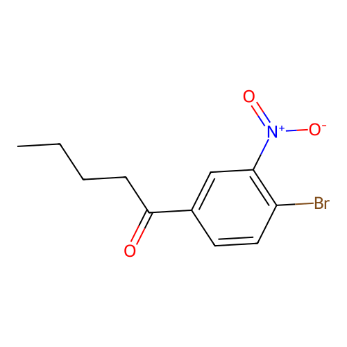 1-(4-Bromo-3-nitrophenyl)pentan-1-one structure