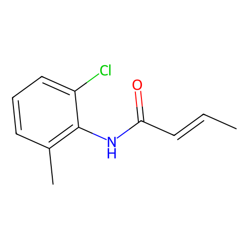 6'-Chloro-ortho-crotonotoluidide structure