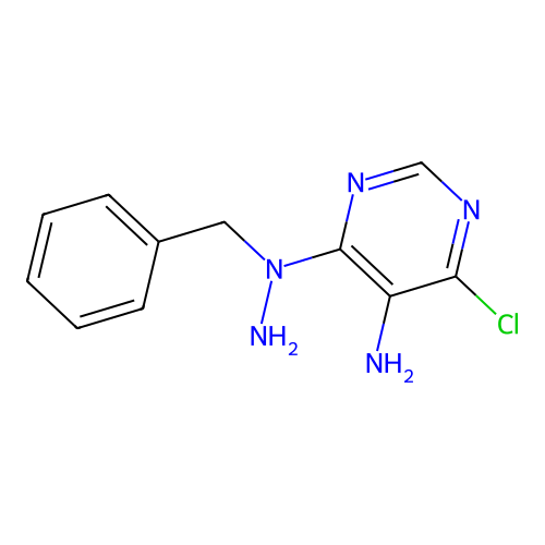 4-[Amino(benzyl)amino]-6-chloropyrimidin-5-amine structure