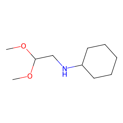 N-(2,2-dimethoxyethyl)cyclohexanamine structure