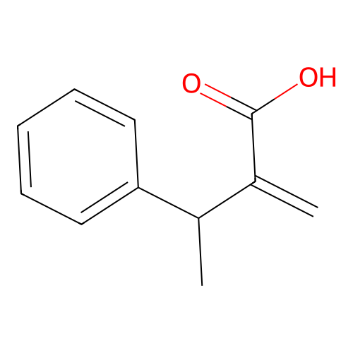 2-Methylidene-3-phenylbutanoic acid structure