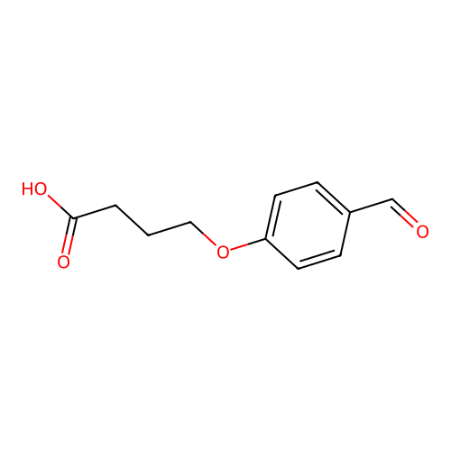 4-(4-formylphenoxy)butanoic Acid structure