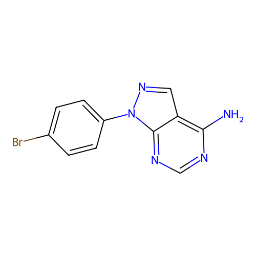1-(4-Bromophenyl)-1h-pyrazolo[3,4-d]pyrimidin-4-amine structure