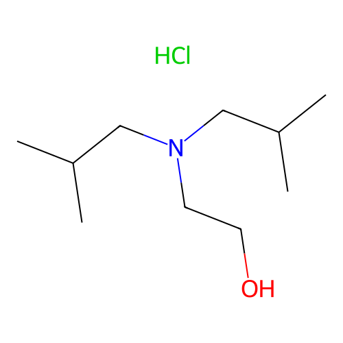 Ethanol, 2-(diisobutylamino)-, hydrochloride structure