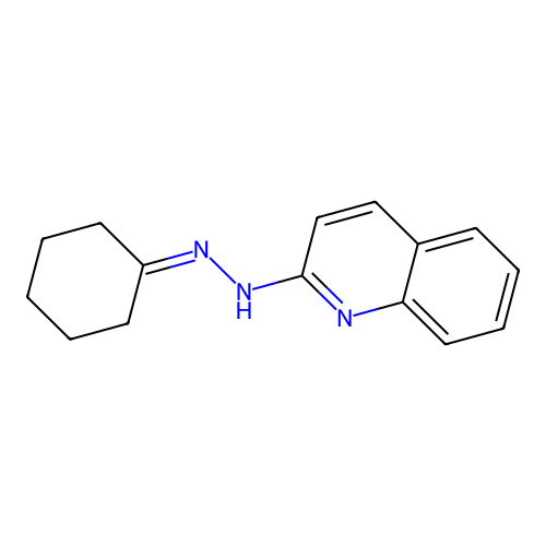 2-(2-Cyclohexylidenehydrazinyl)quinoline structure