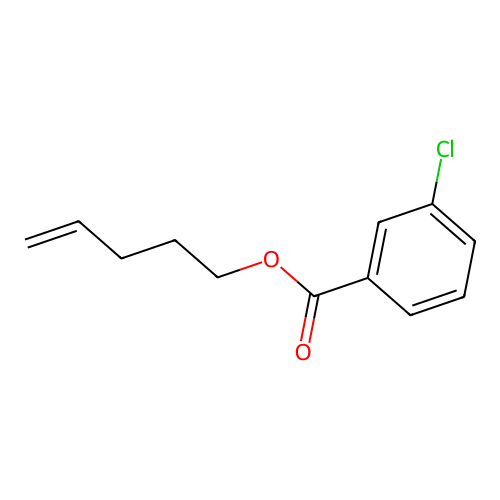 Pent-4-enyl 3-chlorobenzoate structure