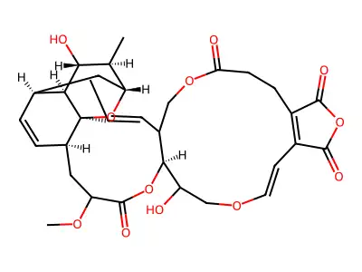 (1S,20S,25S,28R,30R,31R,32R,33S)-19,32-dihydroxy-23-methoxy-2,31-dimethyl-6,12,17,21,34-pentaoxahexacyclo[28.3.1.01,25.04,20.010,14.028,33]tetratriaconta-2,10(14),15,26-tetraene-7,11,13,22-tetrone structure