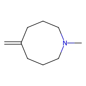 1-Methyl-5-methyleneoctahydroazocine structure
