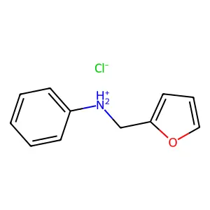 Furfurylamine, N-phenyl-, hydrochloride structure