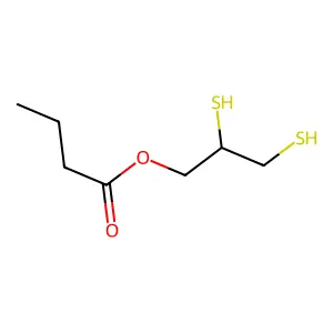 2,3-Bis(sulfanyl)propyl butanoate structure