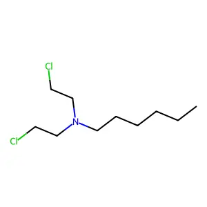 1-Hexylamine, N,N-bis(2-chloroethyl)- structure