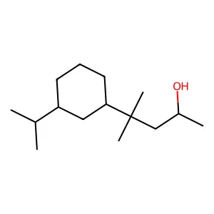 3-(Isopropyl)-alpha,gamma,gamma-trimethylcyclohexanepropanol structure