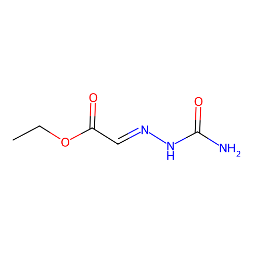 Ethyl 2-(carbamoylhydrazinylidene)acetate structure