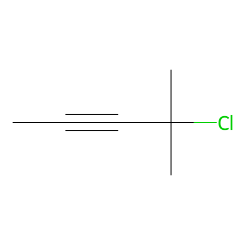 2-Pentyne, 4-chloro-4-methyl- structure