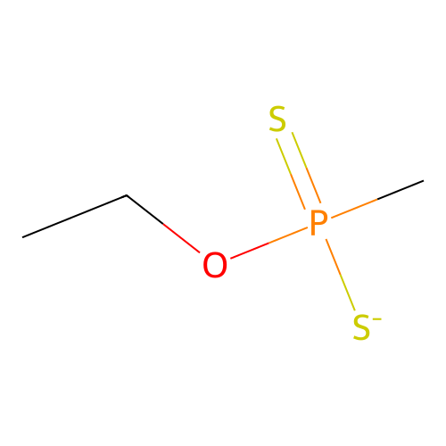 Phosphonodithioic acid, methyl-, O-ethyl ester structure