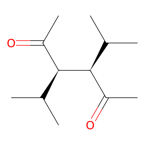 2,5-Hexanedione, 3,4-bis(1-methylethyl)-, (R*,R*)- structure