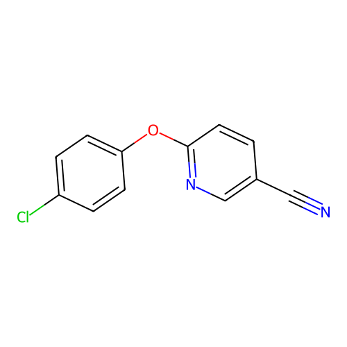 6-(4-Chlorophenoxy)nicotinonitrile structure