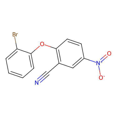 Benzonitrile, 2-(2-bromophenoxy)-5-nitro- structure
