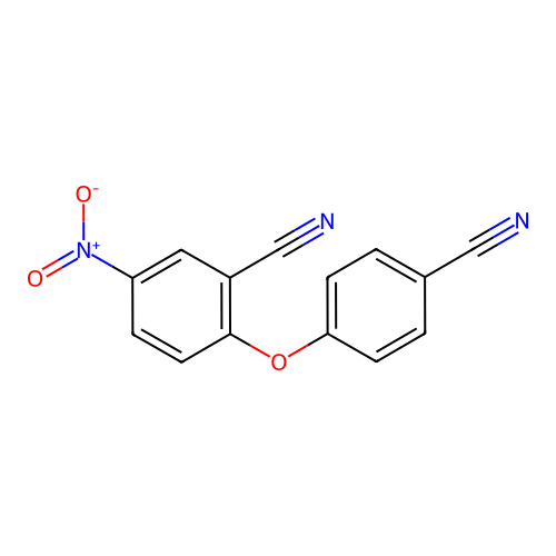 Benzonitrile, 2-(4-cyanophenoxy)-5-nitro- structure