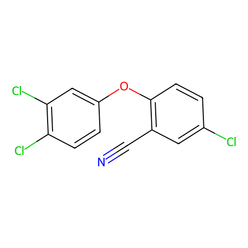 Benzonitrile, 5-chloro-2-(3,4-dichlorophenoxy)- structure