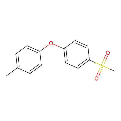 Benzene, 1-methyl-4-(4-(methylsulfonyl)phenoxy)- structure