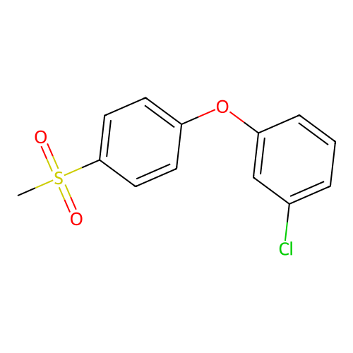Benzene, 1-chloro-3-(4-(methylsulfonyl)phenoxy)- structure