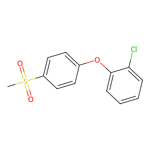 Benzene, 1-chloro-2-(4-(methylsulfonyl)phenoxy)- structure