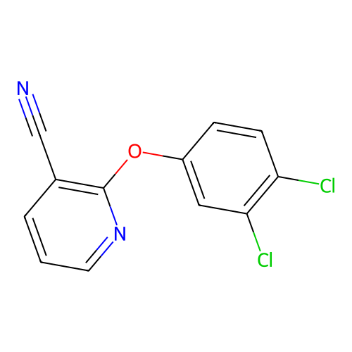 3-Pyridinecarbonitrile, 2-(3,4-dichlorophenoxy)- structure