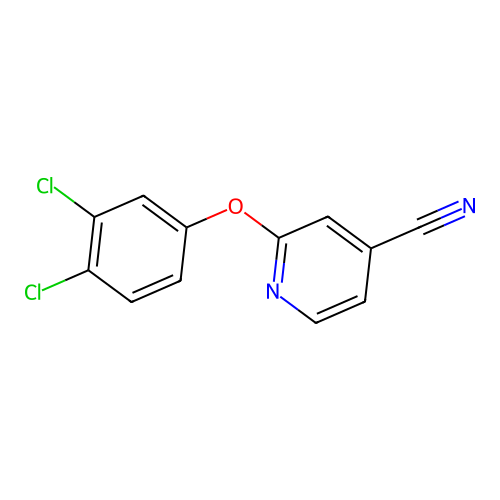 4-Pyridinecarbonitrile, 2-(3,4-dichlorophenoxy)- structure