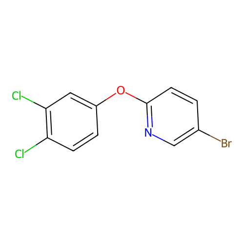 Pyridine, 5-bromo-2-(3,4-dichlorophenoxy)- structure
