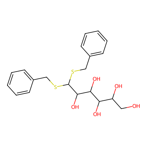 6,6-Bis(benzylsulfanyl)hexane-1,2,3,4,5-pentol structure