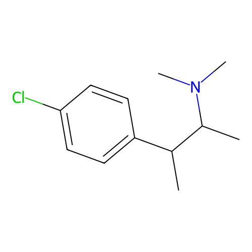 Phenethylamine, p-chloro-alpha,beta,N,N-tetramethyl- structure