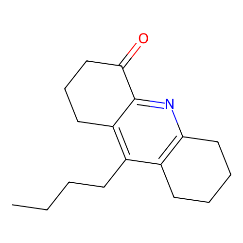 9-Butyl-2,3,5,6,7,8-hexahydro-4(1H)-acridinone structure