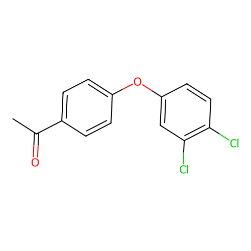 Ethanone, 1-(4-(3,4-dichlorophenoxy)phenyl)- structure