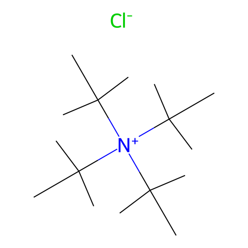2-Propanaminium, N,N,N-tris(1,1-dimethylethyl)-2-methyl-, chloride structure